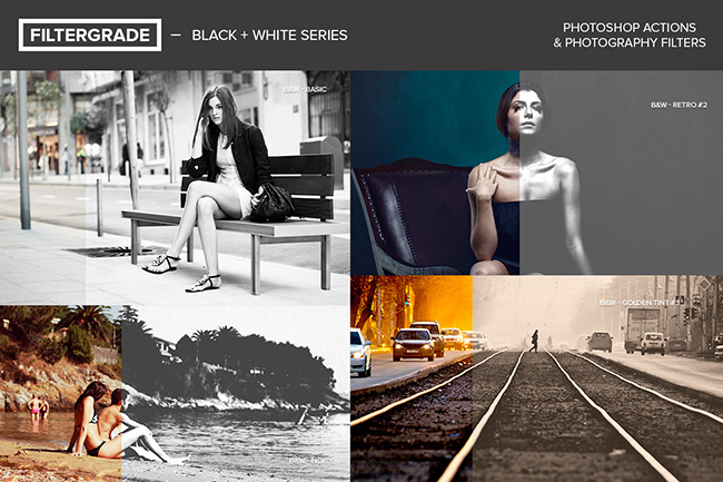 Black and White Photoshop Actions