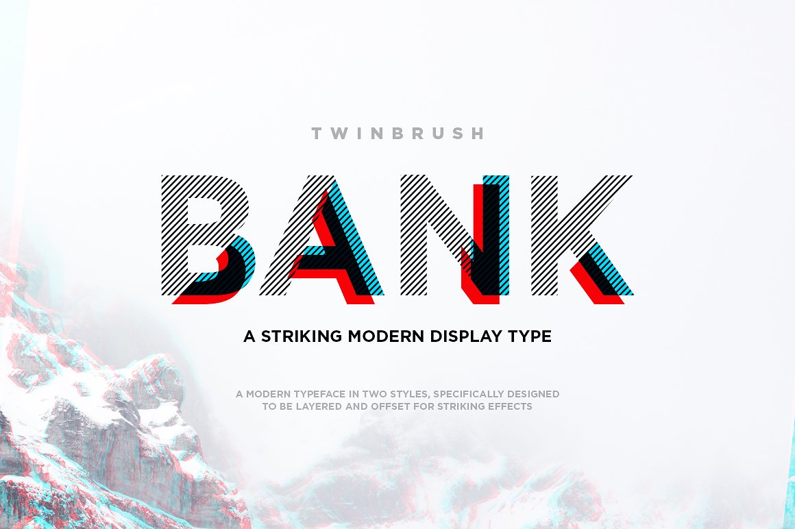 bank typeface design