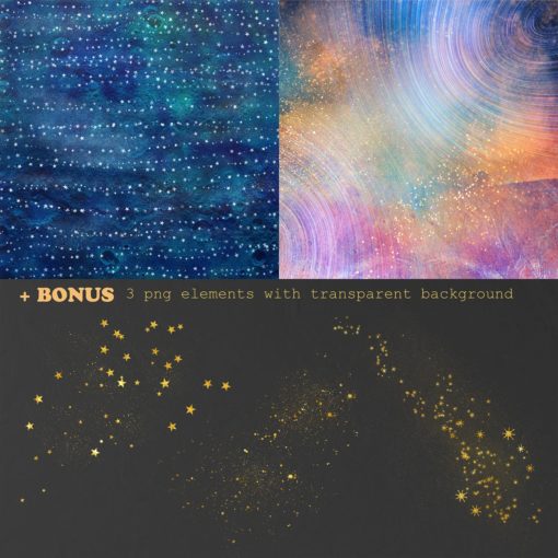 Space Themed Digital Papers - Image 2