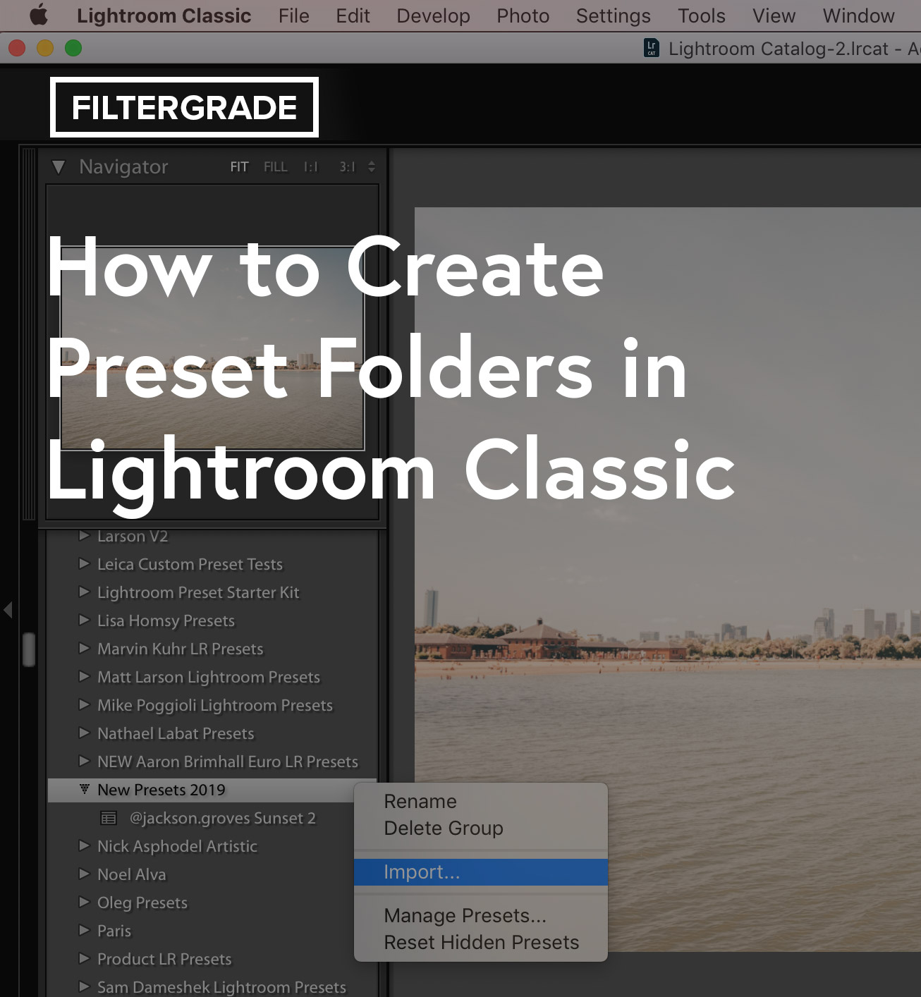 getting template file for presets on lightroom