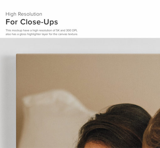 Portrait Canvas Ratio 3x4 Mockup 01 - Image 4