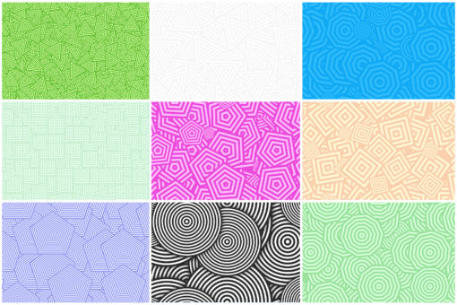 20 Concentric Polygons Backgrounds - Image 7