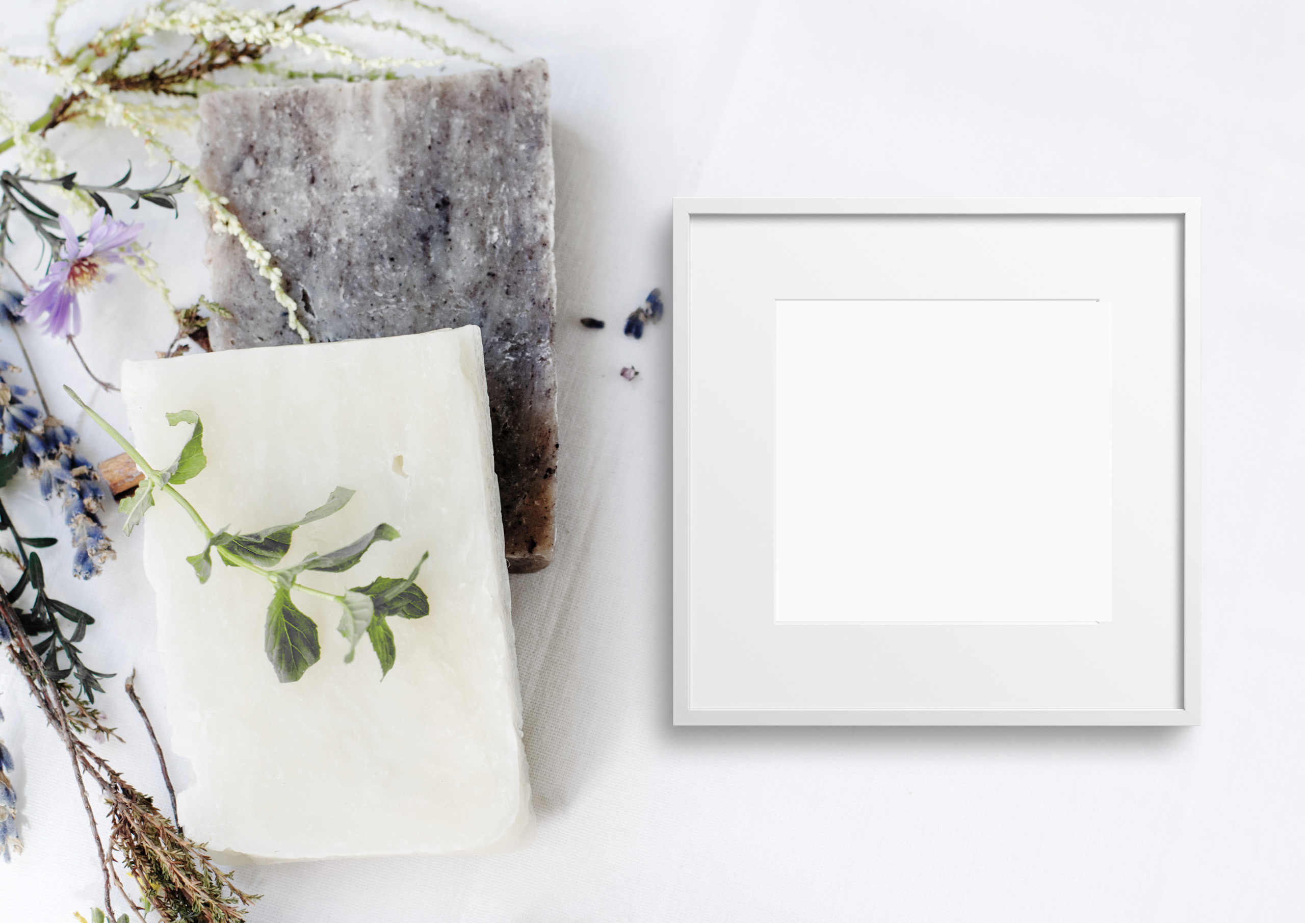 Styled White Square Photo Frame Mockup 345 FilterGrade