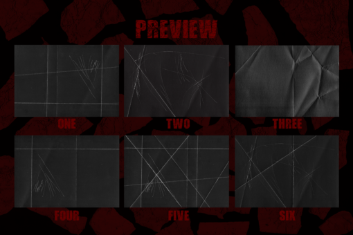 30 VHS Textures black paper scratch photoshop overlays halloween - Image 2