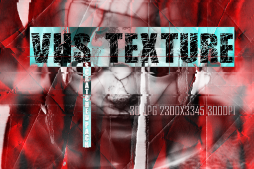 30 VHS Textures black paper scratch photoshop overlays halloween - Image 7