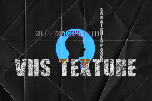 30 VHS Textures black paper scratch photoshop overlays halloween - Image 9