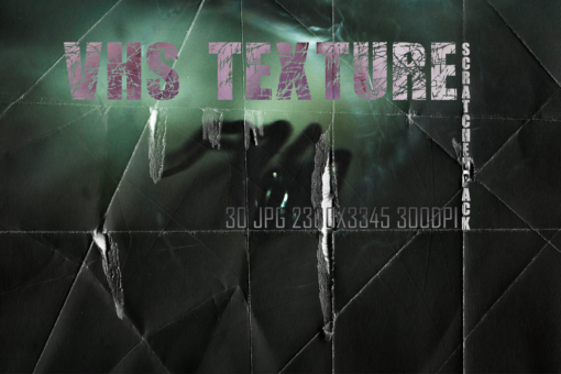 30 VHS Textures black paper scratch photoshop overlays halloween - Image 11