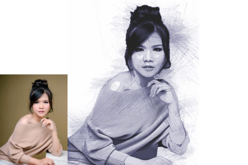 Modern Sketch Photoshop Action - Image 2