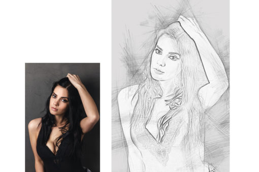 Modern Sketch Photoshop Action - Image 3