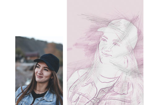 Modern Sketch Photoshop Action - Image 6