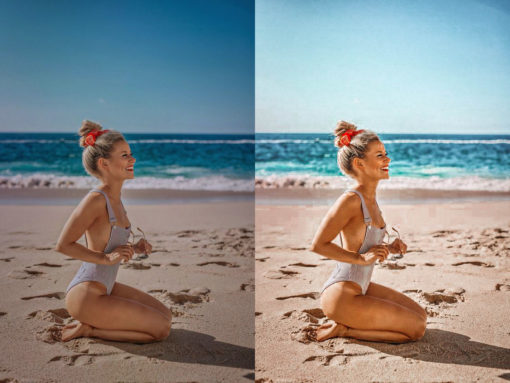 8 Blue Beach Mobile & Desktop Lightroom Preset Pack - Image 2