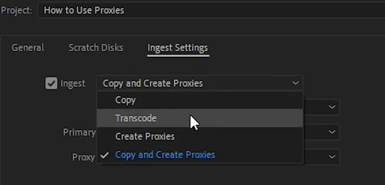 enable proxies premiere pro