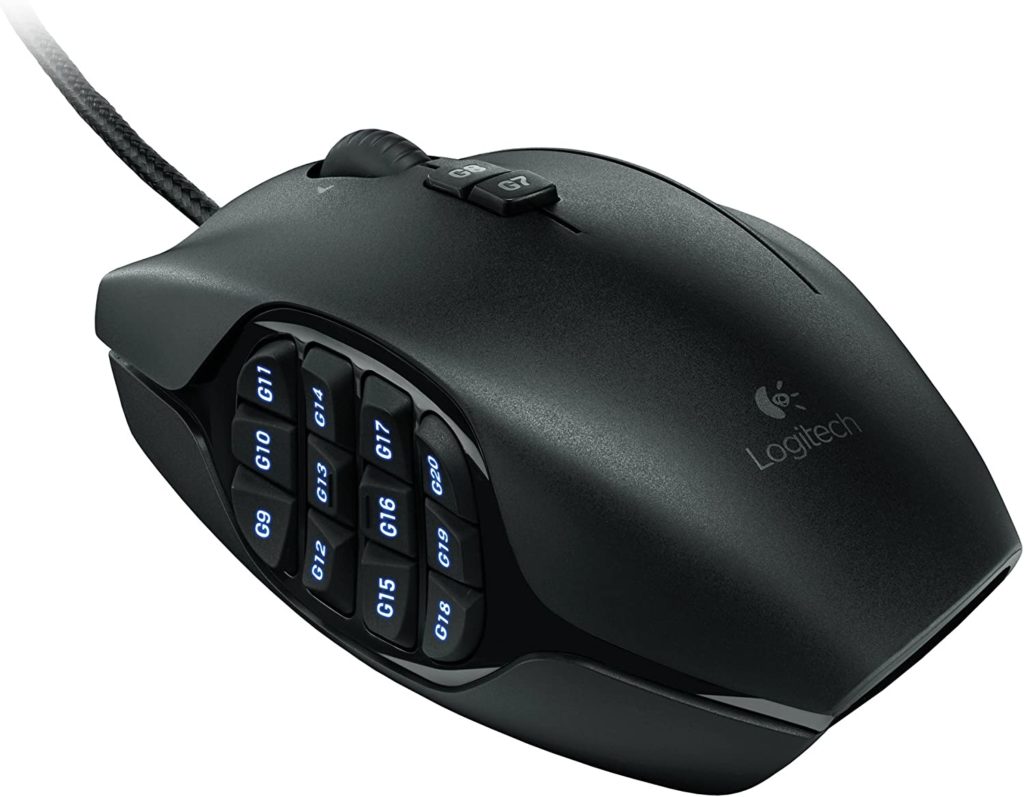 logitech g600 mouse with macro buttons