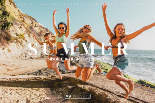 10 SUMMER - Mobile & Desktop Lightroom Presets