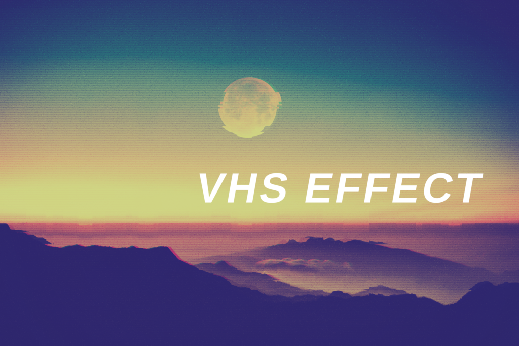 VHS Effect Photo Template FilterGrade