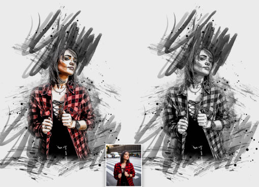 Ink Poster Art Photoshop Action - Image 2