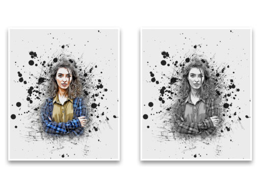 Ink Poster Art Photoshop Action - Image 3
