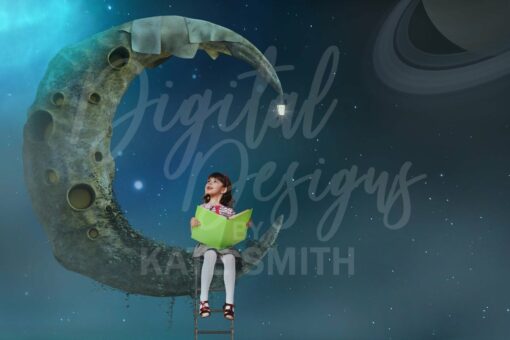 My Magic Moon Digital Backdrop / Background. - Image 3