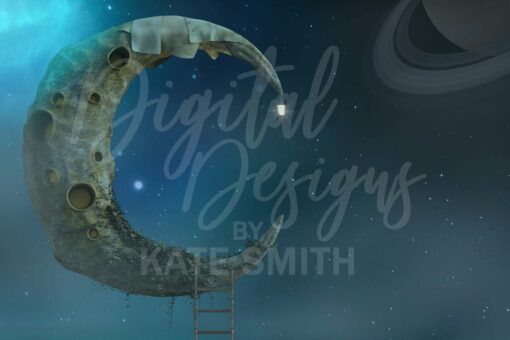 My Magic Moon Digital Backdrop / Background. - Image 2