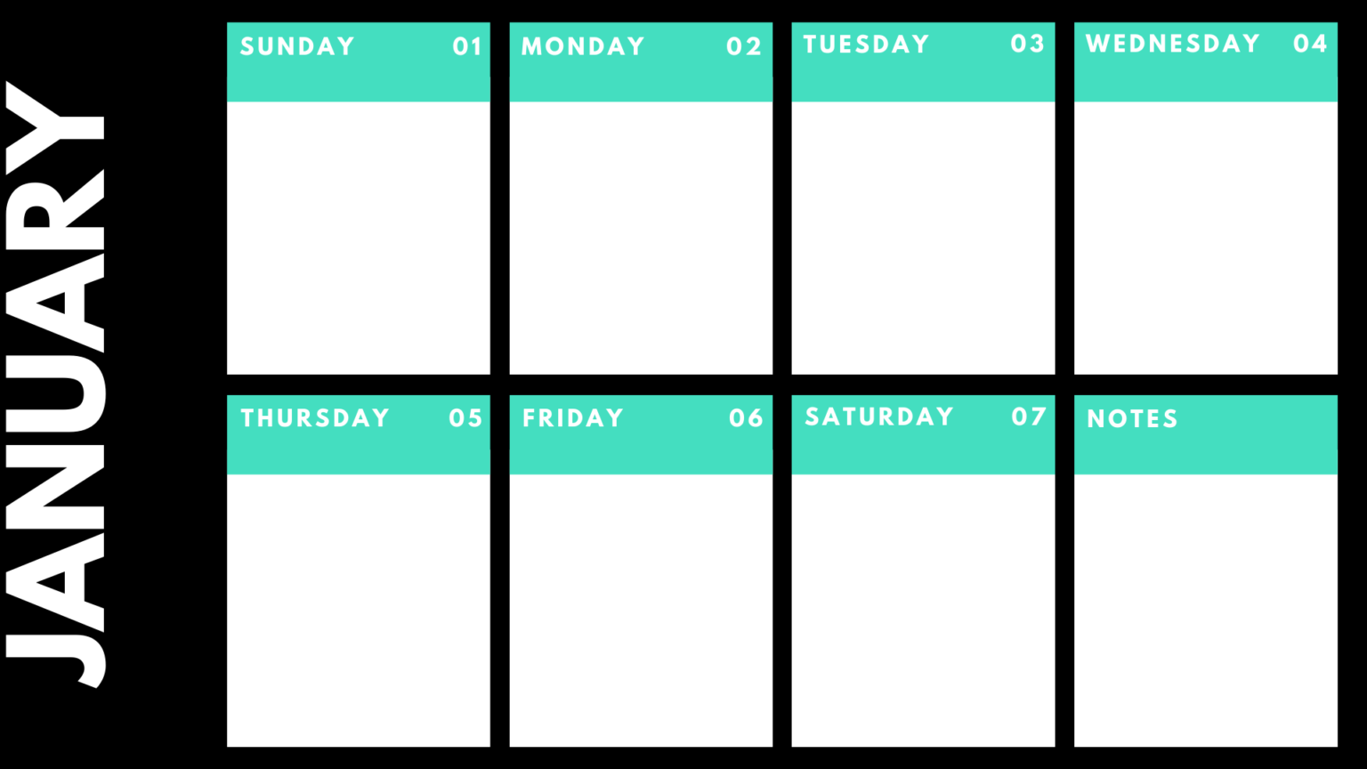 FREE Calendar Templates for 2021 FilterGrade