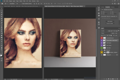 Portrait Canvas Ratio 3x4 Mockup 01 - Image 2