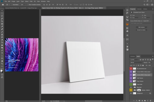 Square Canvas Ratio 1x1 Mockup 03 - Image 2