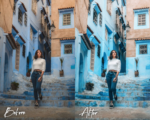 6 Lightroom Presets for Mobile & Desktop, Pastel Blue Presets - Image 2