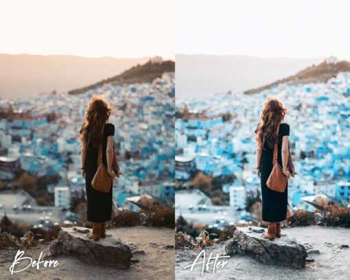 6 Lightroom Presets for Mobile & Desktop, Pastel Blue Presets - Image 3