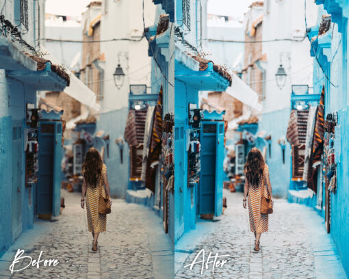 6 Lightroom Presets for Mobile & Desktop, Pastel Blue Presets - Image 5
