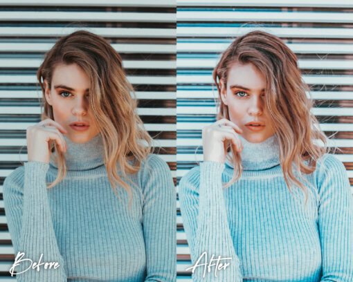 6 Lightroom Presets for Mobile & Desktop, Pastel Blue Presets - Image 10