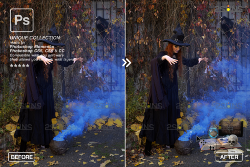 Halloween overlay & Halloween digital backdrop: Photoshop overlay - Image 8