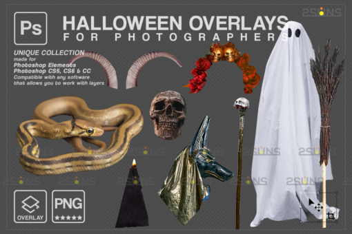 Halloween overlay & Halloween digital backdrop: Photoshop overlay - Image 5