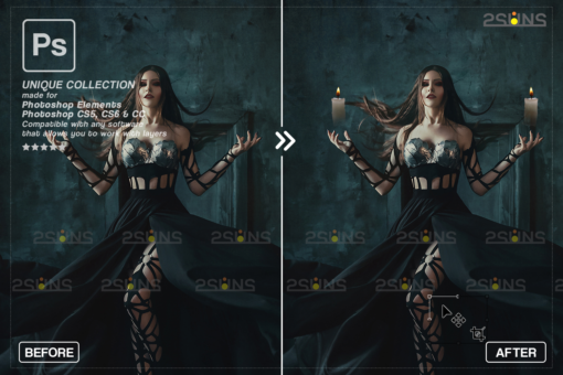 Halloween overlay & Halloween digital backdrop: Photoshop overlay - Image 6