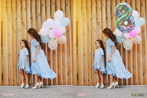 45 Air balloon overlay for photoshop & Valentines overlays - Image 6