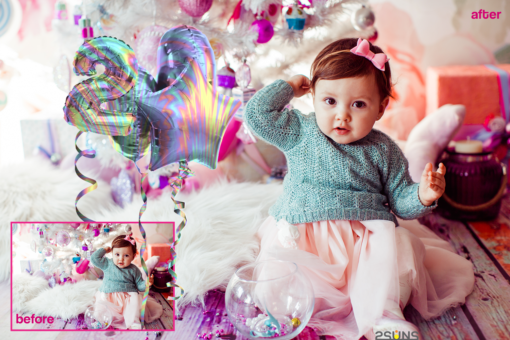 45 Air balloon overlay for photoshop & Valentines overlays - Image 7