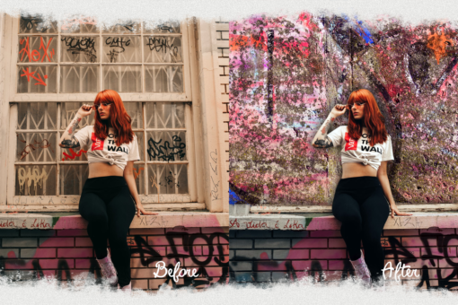 Graffiti font overlay & Urban textures,Grunge photoshop textures - Image 6