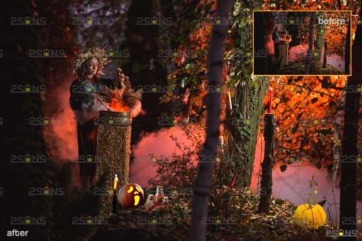 Halloween overlay&Pumpkin clipart,Horn, Potion, Halloween clipart - Image 3