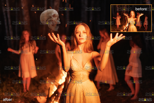 Halloween overlay&Pumpkin clipart,Horn, Potion, Halloween clipart - Image 4