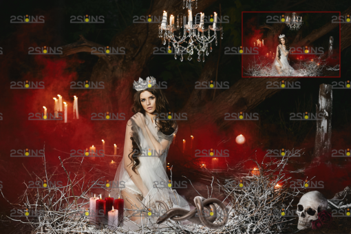 Halloween overlay&Halloween clipart,Skull png overlays - Image 9