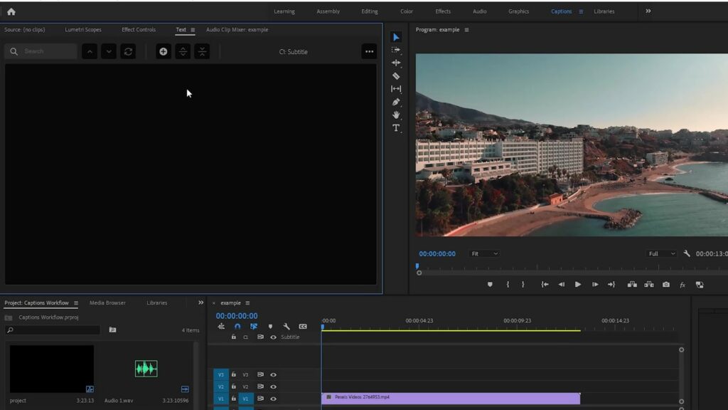 How to Use Captions with the New Premiere Pro 15 Captions Workflow