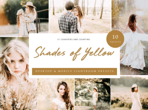 10 x Lightroom Presets, ShadesYellow Presets, Portrait Presets,