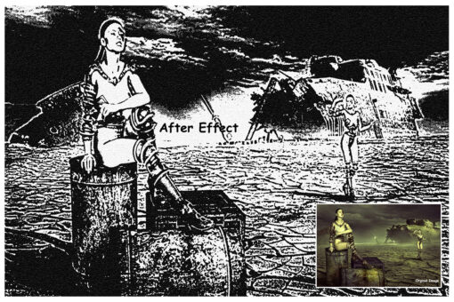Novel Illustrations - Photoshop Action - Image 3