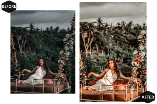 10 Mobile Lightroom Presets, Amber Mobile Preset, Warm filter - Image 2