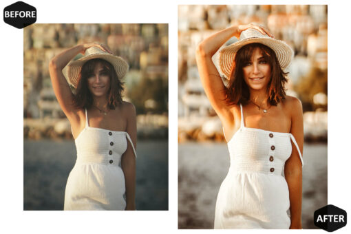 10 Mobile Lightroom Presets, Amber Mobile Preset, Warm filter - Image 4