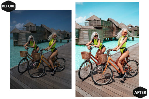 10 Mobile Lightroom Presets, Aqua Beach Mobile Preset - Image 5