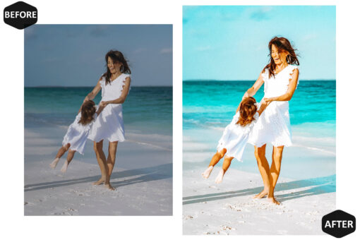 10 Mobile Lightroom Presets, Aqua Beach Mobile Preset - Image 4