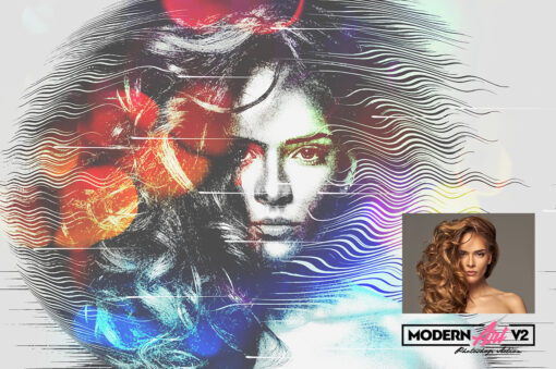 Modern Art Photoshop Action V2 - Image 6