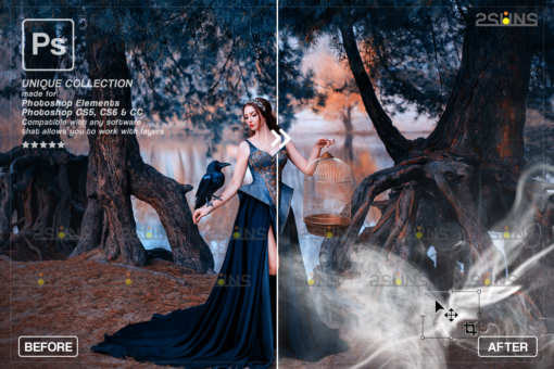 Photoshop overlay: Fog overlay & Smoke overlay, Halloween overlay - Image 2