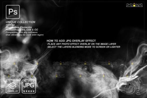 Photoshop overlay: Fog overlay & Smoke overlay, Halloween overlay - Image 3