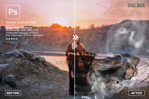 Photoshop overlay: Fog overlay & Smoke overlay, Halloween overlay - Image 4